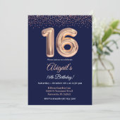 Zestiende verjaardagsuitnodiging, 16e verjaardagsf kaart (Staand voorkant)