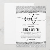 Zestig Diamond Birthday - uitnodiging (Voorkant / Achterkant)