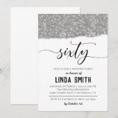 Zestig Diamond Birthday - uitnodiging (Voorkant / Achterkant)