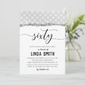 Zestig Diamond Birthday - uitnodiging (Staand voorkant)