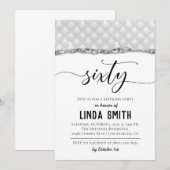 Zestig Diamond Birthday - uitnodiging (Voorkant / Achterkant)