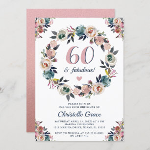 Zestig en Fabulous Chic Dames 60ste Verjaardagsfee Kaart