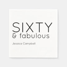 Zestig en Fabulous Lettertype 60e Verjaardag Serve