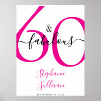 Zestig en Fabulous Roze 60e Verjaardagsfeestje