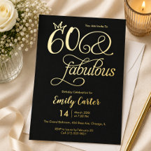 Zestig en Fabulous Script 60e Verjaardagsfeestje 