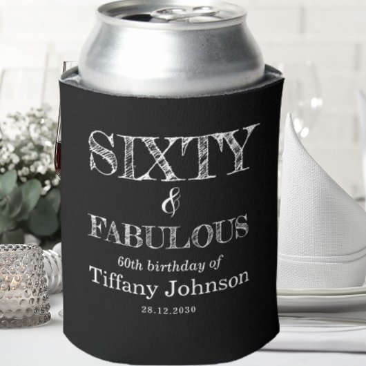 Zestig en fantastische 60e verjaardag grappig blikjeskoeler
