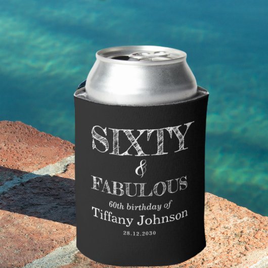 Zestig en fantastische 60e verjaardag grappig blikjeskoeler