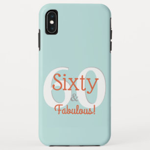 Zestig & Fabulous Gelukkige 60e Verjaardag Turquoi Case-Mate iPhone Case