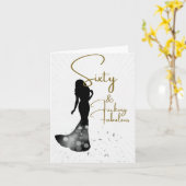 Zestig & Fabulous Hartelijk Verjaardag Kaart (Gele Bloem)