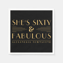 Zestig & Fabulous Lines Art Deco 60ste verjaardag
