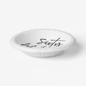 Zestig & Fabulous Minimaal 60ste Verjaardagsfeest Papieren Kommen (Gebogen)