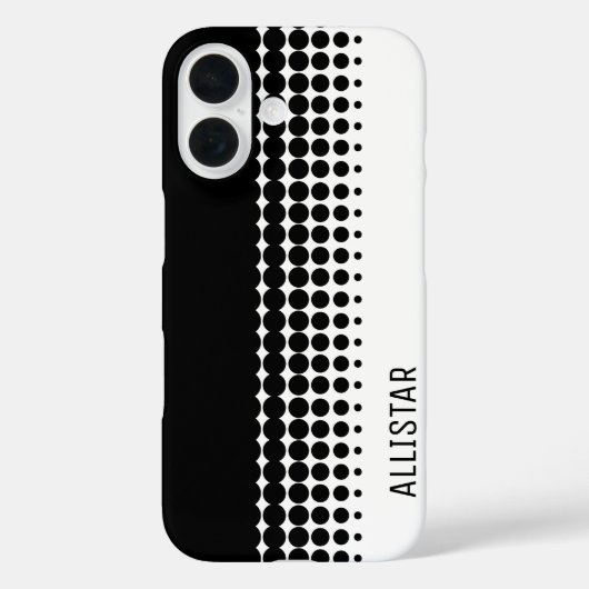 Zestig geïnspireerde retro zwart-wit Case-Mate iPhone case (Achterkant)