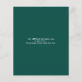 Zestig Groene Gold Budget 60e verjaardag Uitnodigi Flyer (Achterkant)