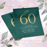 Zestig Groene Gold Budget 60e verjaardag Uitnodigi Flyer<br><div class="desc">Viel je 60ste verjaardag in stijl met deze verbluffende groene en gouden uitnodigingsflyer! Deze flyer is voorzien van een stijlvol en modern "Hallo 60"-ontwerp, ideaal voor uw speciale gelegenheid. Met deze budgetvriendelijke optie kunt u al uw vrienden en familie uitnodigen om samen met u uw grote dag te vieren zonder...</div>