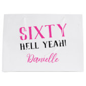 ZESTIG HEL JA! Grappig Gepersonaliseerde 60ste Ver Groot Cadeauzakje (Voorkant)