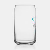 ZESTIG HEL JA! Grappig turquoise 60ste verjaardag Blikvorm Glas (Rechts)