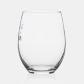 ZESTIG HEL JA! Grappig turquoise 60ste verjaardag Wijnglas Zonder Voet (Links)