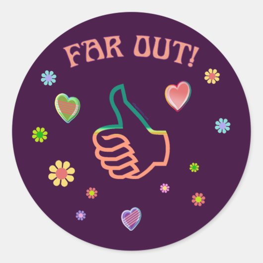 Zestig jaar ver weg ronde sticker (Voorkant)