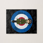 Zestig meisjes in Parka met scooter Puzzle Legpuzzel (Horizontaal)