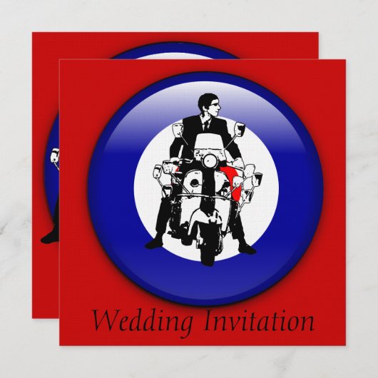 Zestig Mod voor 3d doeluitnodigingen Kaart (Voorkant / Achterkant)