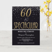 Zestig & Spectaculaire Gouden Zilveren Diamanten V Kaart (Gele Bloem)