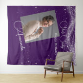 Zestig verjaardagsfoto wandkleed (In Situ (horizontaal))