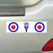Zestig zoeken Scooter op standaard doel Bumpersticker (Op auto)