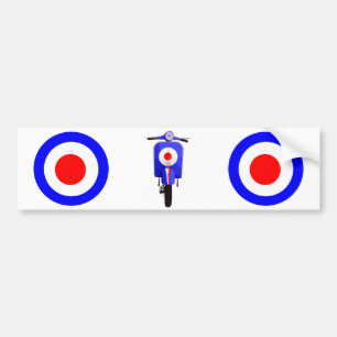 Zestig zoeken Scooter op standaard doel Bumpersticker