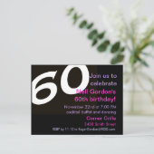 Zestigste verjaardag Uitnodiging 60e verjaardag va (Staand voorkant)