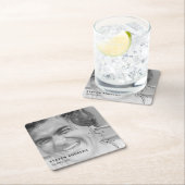 zestigtal ballonsnaren | Foto 60ste verjaardag Kartonnen Onderzetters (Insitu)