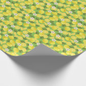 Zesty citroen: Citrus Pattern Delight Cadeaupapier (Hoek)