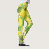 Zesty citroen: Citrus Pattern Delight Leggings (Rechts)