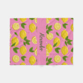 Zesty citroendeken voor baby's, Kinderen en volwas Fleece Deken (Voorkant (Horizontaal))