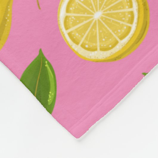 Zesty citroendeken voor baby's, Kinderen en volwas Fleece Deken (Hoek)