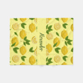 Zesty citroendeken voor baby's, Kinderen en volwas Fleece Deken (Voorkant (Horizontaal))