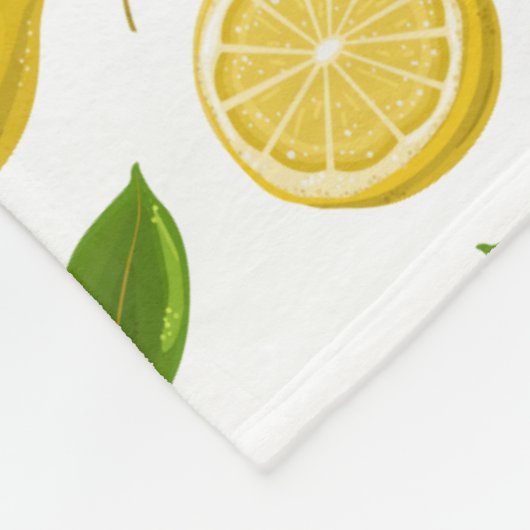 Zesty citroendeken voor baby's, Kinderen en volwas Fleece Deken (Hoek)