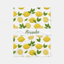 Zesty citroendeken voor baby's, Kinderen en volwas