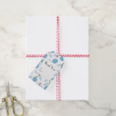 Zesty Citrus Blue Cadeaulabel (Met Touw)