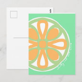 Zesty citrus briefkaart (Voorkant / Achterkant)