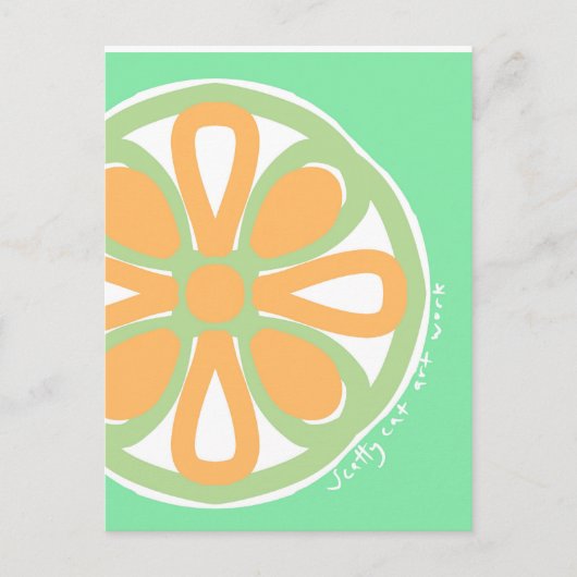 Zesty citrus briefkaart (Voorkant)