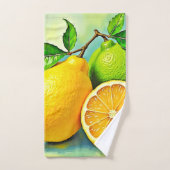 Zesty Citrus Burst of Sunshine Design Bad Handdoek (Handdoek)