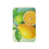 Zesty Citrus Burst of Sunshine Design Badmat (Voorkant Verticaal)