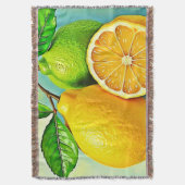 Zesty Citrus Burst of Sunshine Design Deken (Voorkant Verticaal)