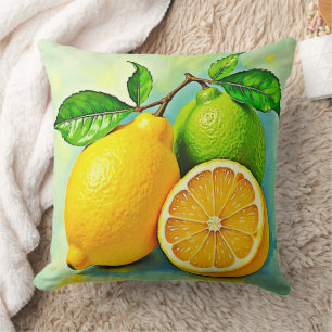 Zesty Citrus Burst of Sunshine Design Kussen