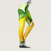 Zesty Citrus Burst of Sunshine Design Leggings (Rechts)