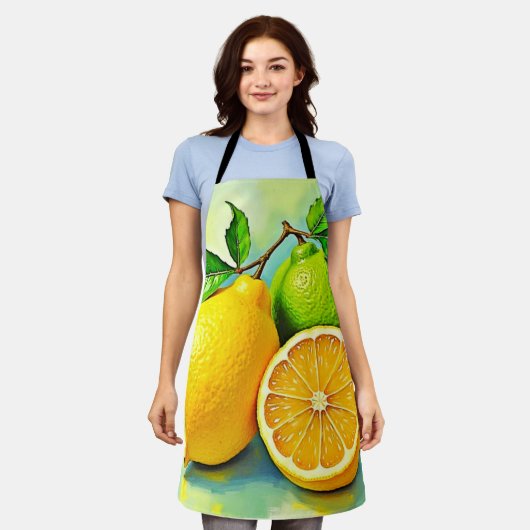 Zesty Citrus Burst of Sunshine Design Schort (Gedragen)