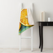 Zesty Citrus Burst of Sunshine Design Sherpa Deken (In situ)