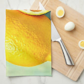Zesty Citrus Burst of Sunshine Design Theedoek (Quarter Fold)