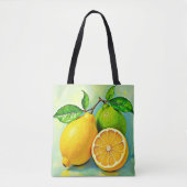 Zesty Citrus Burst of Sunshine Design Tote Bag (Voorkant)
