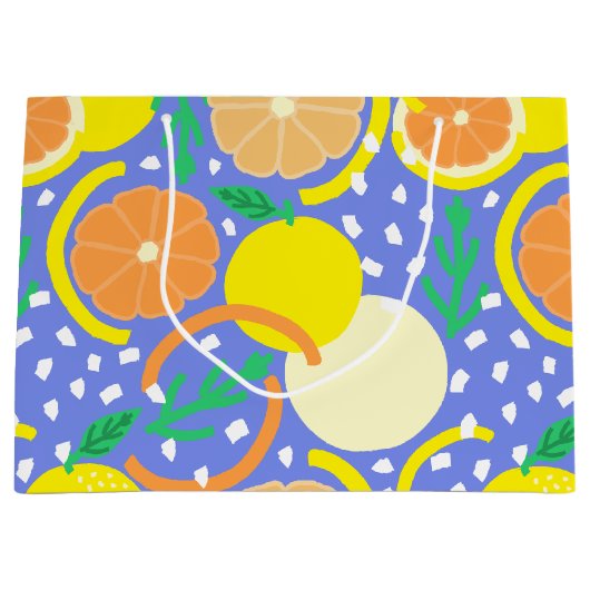 Zesty Citrus Fruit Summer Amalfi Coast Groot Cadeauzakje (Voorkant)
